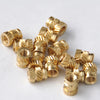 100pcs M3 Thread Knurled Brass Threaded Heat Set Heat Resistant Insert Embedment Nut for 3D Printer Voron 2.4 M3x5x4