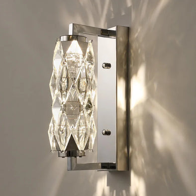 WELTIG Luxury Living K9 Crystal Art Deco Wall Lamp