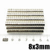 20/50/100/200/500/1000Pcs 8x3 Super Powerful Strong Bulk Round NdFeB Neodymium Disc Magnets Dia N35 Rare Earth Magnet 8*3