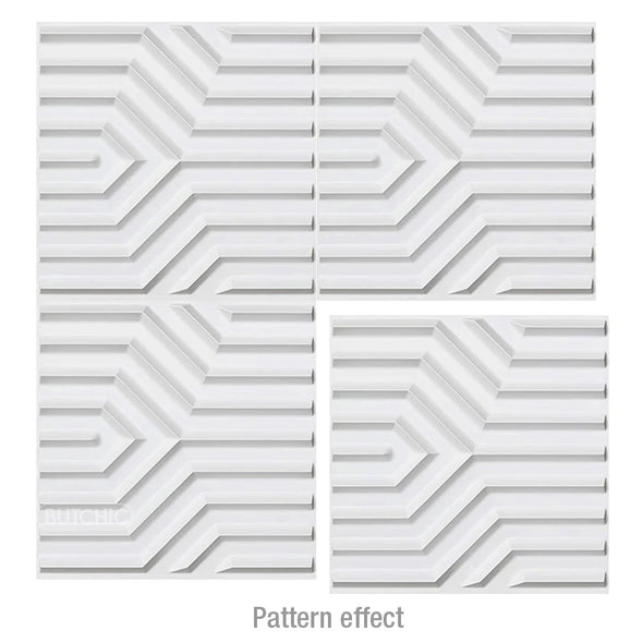 12pcs 50x50cm 3D wall panel Geometric line 3D wall sticker wallpaper mural diamond design decor tile 3d mold 90's aesthetic room