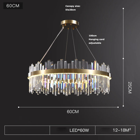 Crystal LED Dimmable Chandelier