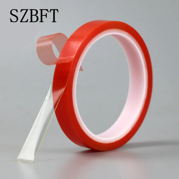 Transparent strong adhesive double-sided tape Ultra-thin PET seamless removable double-sided tape 0.2mm thick 1-2-3-4-5CM