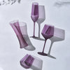 1Pcs Champagne Wine Glasses Glitter Flutes Clear Cups Bubble Wine Tulip Cocktail for Bar Party Gift Wedding Purple Wine Glasses