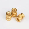 100pcs M3 Thread Knurled Brass Threaded Heat Set Heat Resistant Insert Embedment Nut for 3D Printer Voron 2.4 M3x5x4