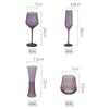 1Pcs Champagne Wine Glasses Glitter Flutes Clear Cups Bubble Wine Tulip Cocktail for Bar Party Gift Wedding Purple Wine Glasses