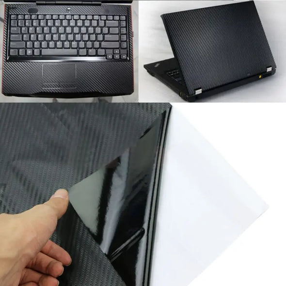 3D Carbon Fibre Skin Decal Wrap Sticker Case Cover For 17\" PC Laptop Notebook