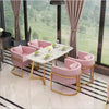 Sofa Table and Chair Sets New Stock Modern Luxury Restaurant Pink Coffee Shop Furniture Cocktail  Kitchen