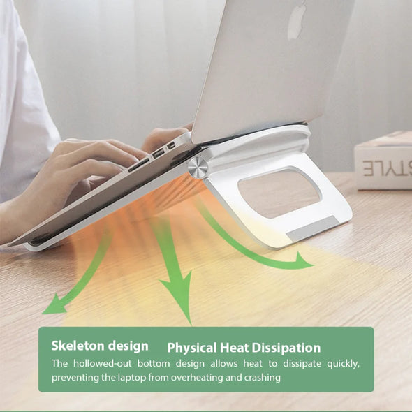 WELTIG Adjustable Foldable Laptop Riser & Stand for MacBook Air/Pro