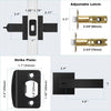 10 Pack Modern Black Door Handles Privacy Door Levers Black Knobs Interior Heavy Duty Reversible Locks Keyless Square