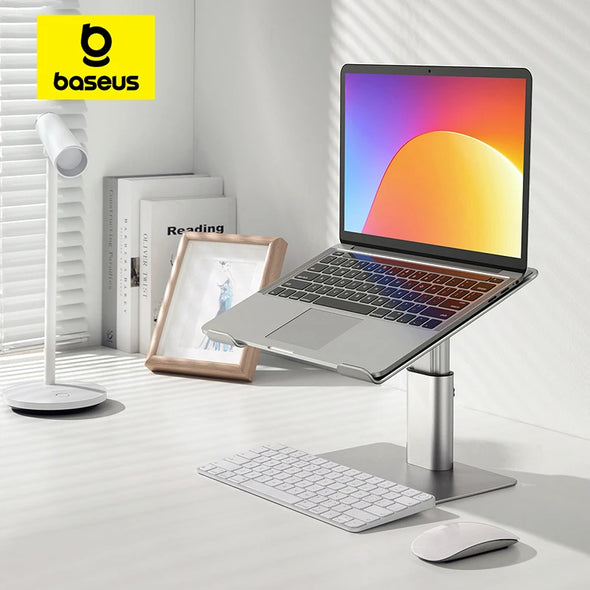 WELTIG Foldable Aluminum Laptop Riser & Stand for MacBook & Tablets