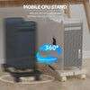 Computer Tower Stand, Adjustable Mobile CPU Stand, CPU Holder PC Tower Stand with Rolling Caster Wheels, Pc Floor Riser Stand