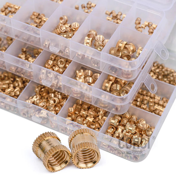 Threaded Brass Inserts 3D Printing Components Assortment Kit M1 M1.2 M1.4 M1.6 M1.7 To M10 Heat Knurled Heat Insert Nut 70-1300