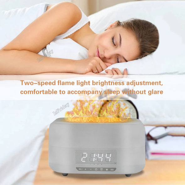 3 In 1 Air Humidifiers 400ML Essential Oil Diffuser With Bluetooth Speaker Alarm Clock Aromatherapy Humidifiers For Home