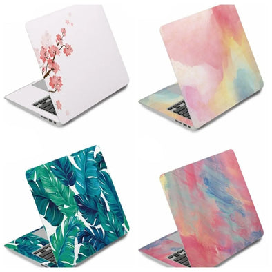 DIY Laptop Stickers Skins Vent Holes A+C Side Ultrabook Decorate Decal PVC for Macbook /HP / Dell / Lenovo / Acer / ASUS