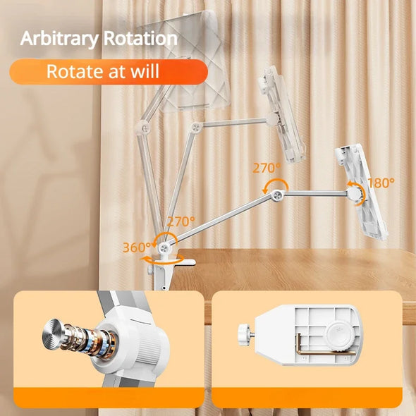 WELTIG Adjustable Book Stand with 360° Rotating Clamp