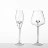 2pcs Creative 3D Glass Exquisite Build-in Red White Wine Glasses Cup Stemware Goblets Champagne Flute For Party