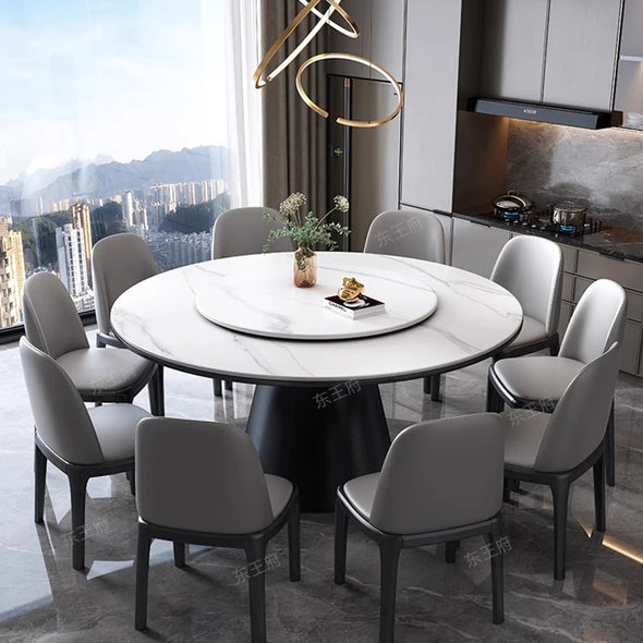 Dining Sets Furniture Organizer Coffe Table Games Modern Room Luxury Dinning Set Home Lounge Buffet Mesa Comedor Marble Round