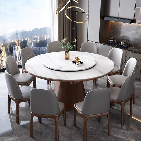 Dining Sets Furniture Organizer Coffe Table Games Modern Room Luxury Dinning Set Home Lounge Buffet Mesa Comedor Marble Round