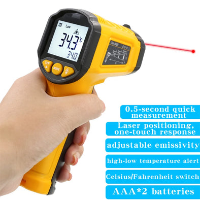 TS380 Infrared Non-Contact HYTAIS Thermometer Handheld Industrial High-Precision Electronic Temperature Gauge TS600