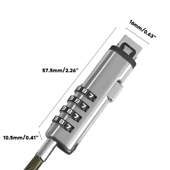 Notebook Laptop Computer Lock Security Notebook PC Laptop Anti Theft Lock Universal USB Cable Security Laptop Lock