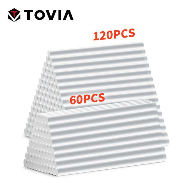 T TOVIA 7mm*100mm translucent hot melt glue stick EVA material suitable for DIY, gluing photo albums/wood, etc. 60PCS/120PCS