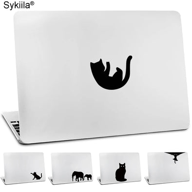 Vinyl Sticker for apple macbook air 11 13 inches for Mac Pro Retina 13 15 Skins cover Glow Black decal Cat Monkey wolf Touch