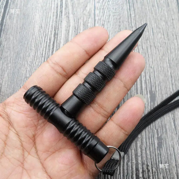 Portable Combination Key Stick Aviation Aluminum Supplies Cool Stick Outdoor Pen-shaped Broken Window Stick Pointed Cuban Rattan