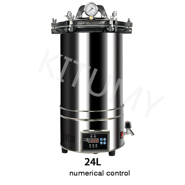 12L/18L/25L Portable Pot Sterilization Autoclave LCD Automatic High Temperature Pressure Steam Sterilizer Pots Surgical Medical