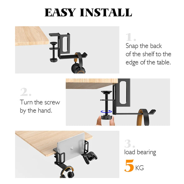 WELTIG Laptop Desk & Rack Organizer