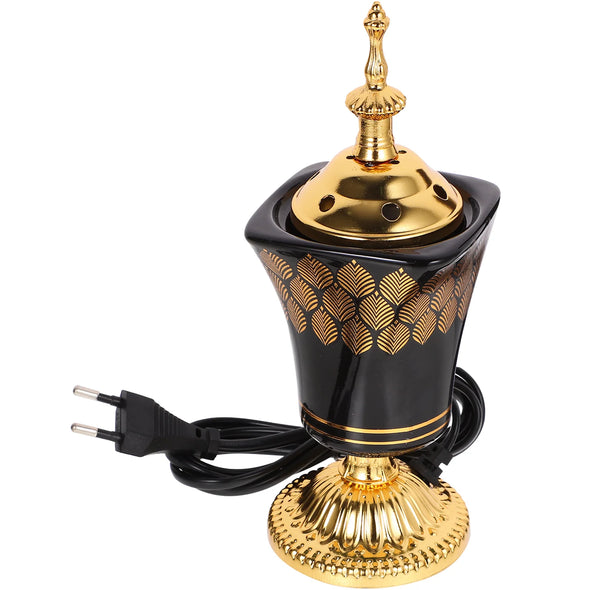 Electric Ceramic Incense Burner Arabia Charcoal Bakhoor Censer Middle East Sandalwood Fragrance Stove Home Decoration US/EU Plug