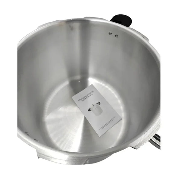 23L  Aluminum Alloy Large Capacity Straight Pressure Cooker with Gauge Pressure Tank Double Bottom Commercial Pressure Cooker