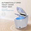 Smart Toilet One Piece Bidet Toilet for Bathrooms Toilet with Warm Water Sprayer & Dryer Foot Sensor Operation Heated Bidet Seat