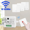 Wireless Light Wall Switch Relay Receiver RF 433Mhz 1/2/3Gang Panel Switch Remote Control Interruptor for LED Lamp 10A 110V 220V