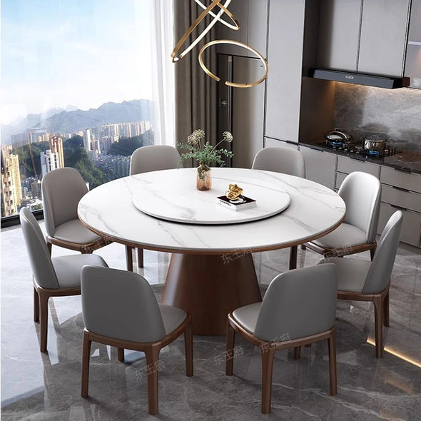 Dining Sets Furniture Organizer Coffe Table Games Modern Room Luxury Dinning Set Home Lounge Buffet Mesa Comedor Marble Round