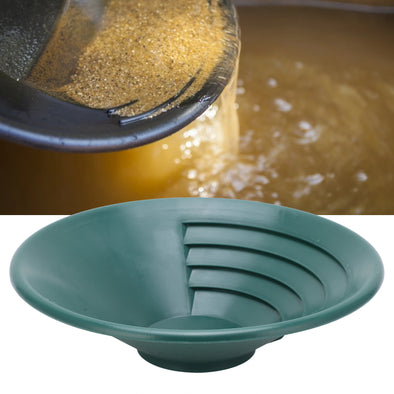 260mm Gold Panning Pan ABS Gold Sifting Classifier Washing Sieve Tray Accessory Green Gold Pan Gold Panning Tool Gold Classifier