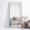 Against Wall for Bedroom Mirror Full Body Floor Big Standing Mirror 65x24) Large Lights Living Room Furniture Home