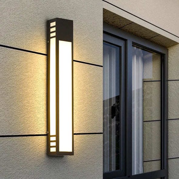 Modern Simple Outdoor Waterproof LED Wall Lamp Courtyard Garden Exterior Wall Lamp Lighting Villa Door Wall Lamp Post Wall Lamp