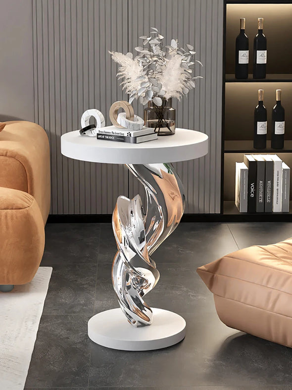 Home Decor Creative Statues Abstract Art Side Tables Living Room Sofa Corner Table Rotund Coffee Table Bedroom Bedside Tables