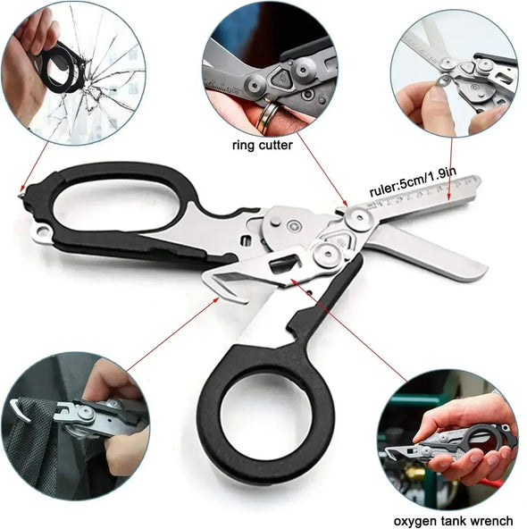 Tactical Multifunction Scissor For Leatherman Raptors First Aid Expert Folding Scissors Outdoor Survival Tool Combination Gadget