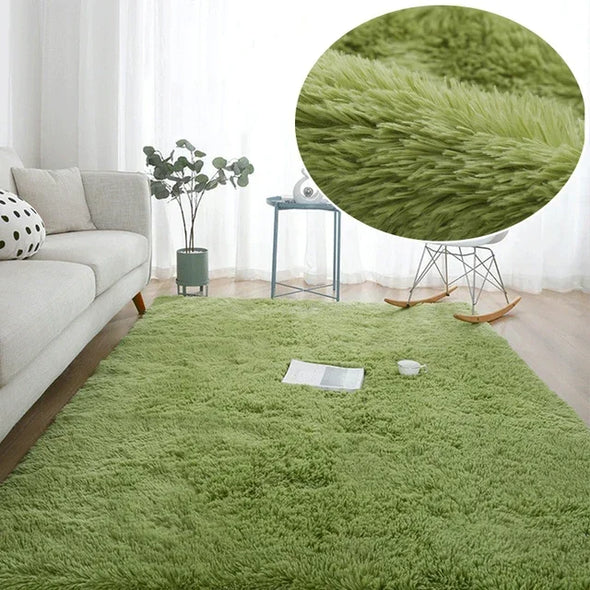 14142 Plush Carpet Living Room Decoration Fluffy Rug Thick Bedroom Carpets Anti-slip Floor Soft Lounge Rugs Solid Large Carpets