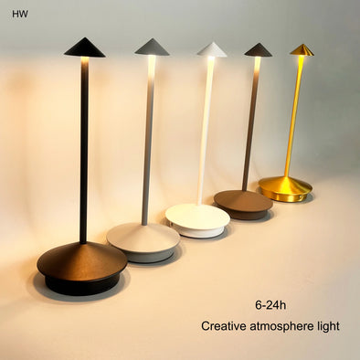 Type-C Rechargeable Table Lamp Creative Dining Touch Led Hotel Bar Coffee Pina pro Table Lamp Lampada Da Tavolo Decorative Lamp