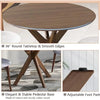 Dining Table Set for 2,Round Wooden Dining Set of 2 with Cushioned Chairs,for Kitchen and Living Room,dinning tables sets