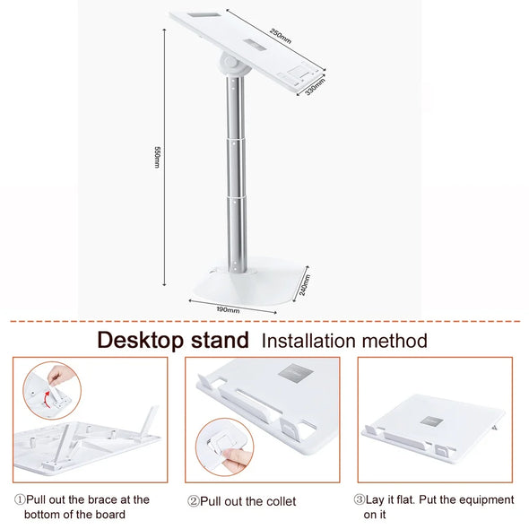 WELTIG Foldable Laptop Risers & Stand for MacBook & Tablets