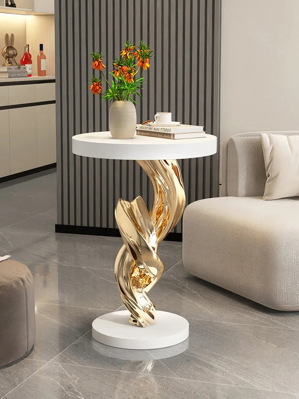 Home Decor Creative Statues Abstract Art Side Tables Living Room Sofa Corner Table Rotund Coffee Table Bedroom Bedside Tables