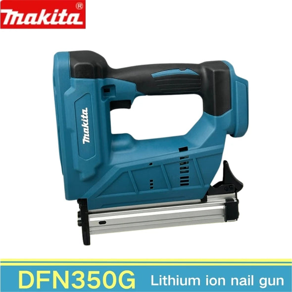 Makita Lithium nail gun straight nail gun pneumatic Woodworking tray finish brushless Lithium battery Electric Nail Gun DFN350G