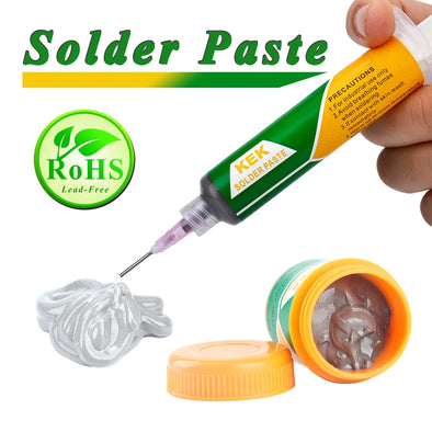 Low temperature lead-free solder paste with a melting point of 138 is suitable for SMD welding and BGA soldering