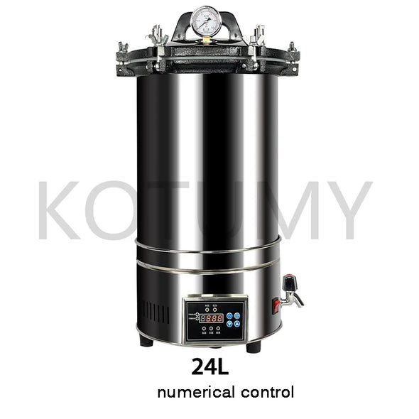 12L/18L/25L Portable Pot Sterilization Autoclave LCD Automatic High Temperature Pressure Steam Sterilizer Pots Surgical Medical