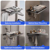 Foldable Clothes and Hat Rack with Hooks – Space-saving Solution for Bathroom and Balcony