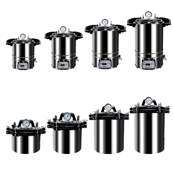 12L/18L/25L Portable Pot Sterilization Autoclave LCD Automatic High Temperature Pressure Steam Sterilizer Pots