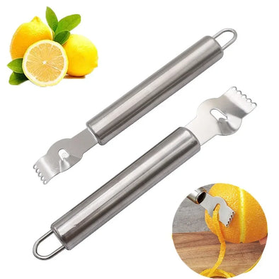 Stainless Steel Lemon Peeling Machine Fruit Citrus Zester Peeling Machine Bar Cocktail Peeling Tool Bar Accessories